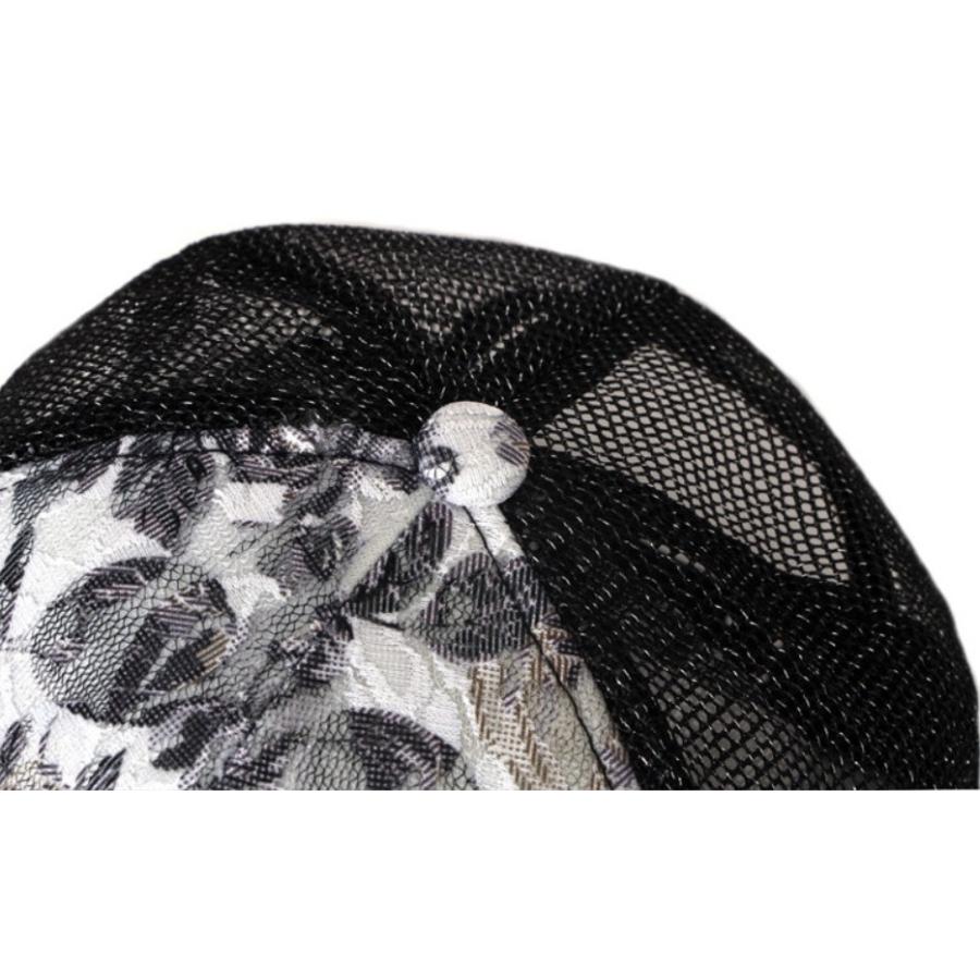 帽子 キャップ レース フラワー 花 モノトーン ツートンカラー イエロー パープル 花柄 |  | 03