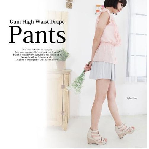 ショートパンツ レディース ウエストゴム フレアパンツ キュロット ドレープ フレア ミニ リラックス かわいい 得トクセール 送料無料 オープン記念 |  | 02