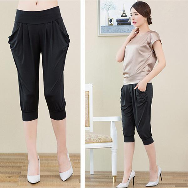 サルエル 七分丈 パンツ レディース ウエストゴム カジュアル リラックス ボトムス ヨガ ルームウエア ジョギング 春 夏 送料無料 得トクセール オープン記念 |  | 01