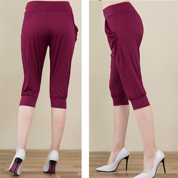 サルエル 七分丈 パンツ レディース ウエストゴム カジュアル リラックス ボトムス ヨガ ルームウエア ジョギング 春 夏 送料無料 得トクセール オープン記念 |  | 10