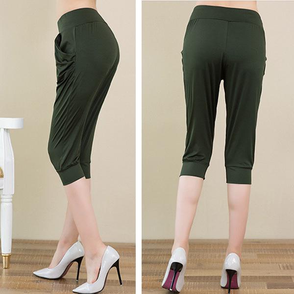 サルエル 七分丈 パンツ レディース ウエストゴム カジュアル リラックス ボトムス ヨガ ルームウエア ジョギング 春 夏 送料無料 得トクセール オープン記念 |  | 11