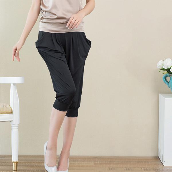 サルエル 七分丈 パンツ レディース ウエストゴム カジュアル リラックス ボトムス ヨガ ルームウエア ジョギング 春 夏 送料無料 得トクセール オープン記念 |  | 04