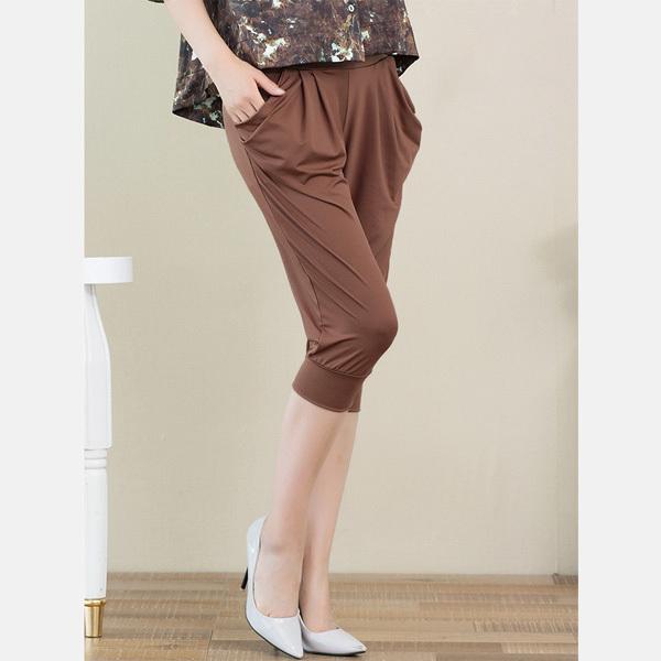 サルエル 七分丈 パンツ レディース ウエストゴム カジュアル リラックス ボトムス ヨガ ルームウエア ジョギング 春 夏 送料無料 得トクセール オープン記念 |  | 06