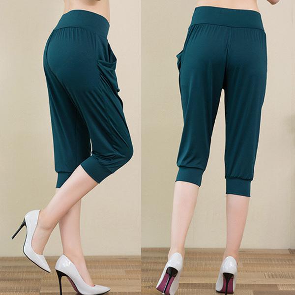 サルエル 七分丈 パンツ レディース ウエストゴム カジュアル リラックス ボトムス ヨガ ルームウエア ジョギング 春 夏 送料無料 得トクセール オープン記念 |  | 09