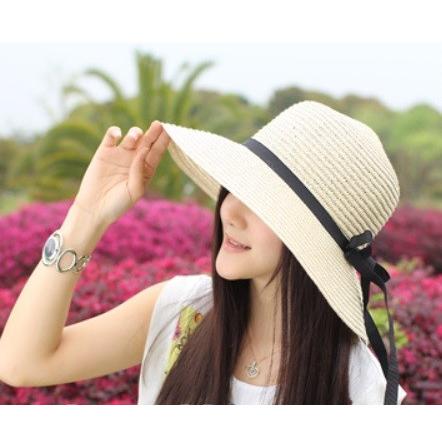 麦わら帽子 帽子 女優帽 つば広 日焼け対策 紫外線対策 ストローハット リボン レディース 送料無料 ベージュ ブラウン 得トクセール オープン記念 |  | 05