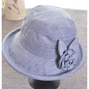 帽子 ハット レディース コサージュ 花 フラワー 日焼け対策 紫外線対策 グレー ブルー パープル かわいい 送料無料 得トクセール オープン記念 |  | 04