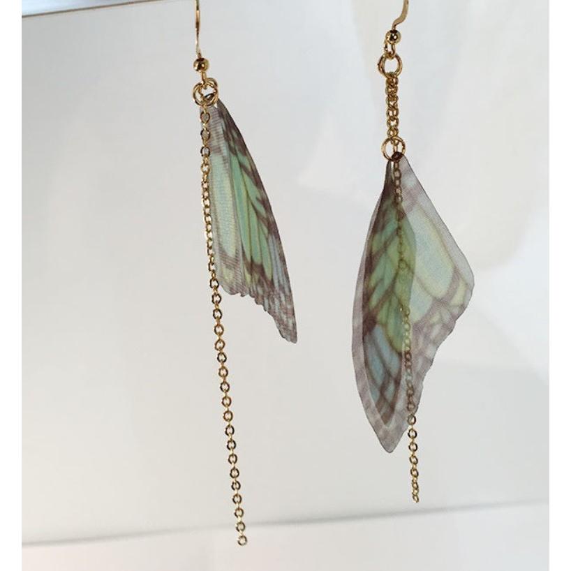 ピアス レディース ポイント消化 フックピアス 揺れピアス バタフライ　チェーン　揺れ　蝶 選べる 得トクセール 送料無料 オープン記念 |  | 03