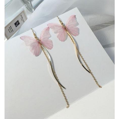 ピアス レディース ポイント消化 フックピアス 揺れピアス バタフライ　チェーン　揺れ　蝶 選べる 得トクセール 送料無料 オープン記念 |  | 07