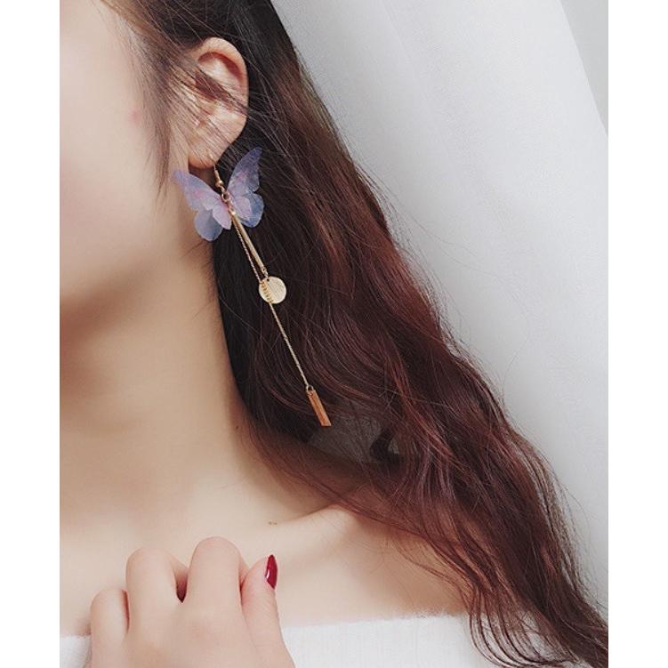 ピアス レディース ポイント消化 フックピアス 揺れピアス バタフライ　チェーン　揺れ　蝶 選べる 得トクセール 送料無料 オープン記念 |  | 08