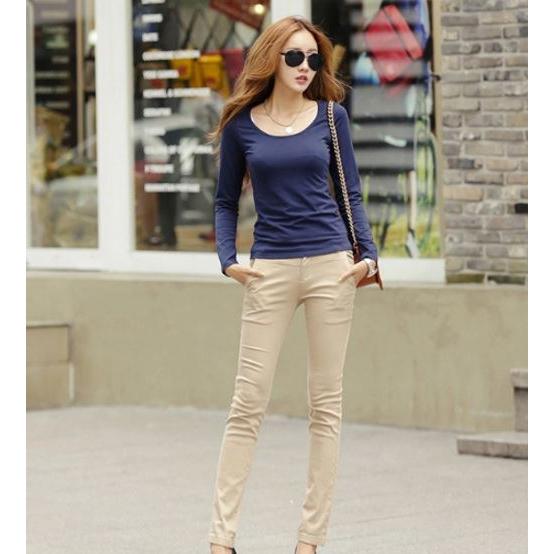 Tシャツ カットソー レディース 長袖 インナー 無地 裏起毛 秋 冬 あったか シンプル ブラック ホワイト ピンク レディース 得トクセール 送料無料 |  | 06