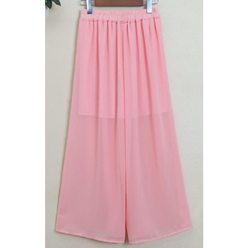 シフォンパンツ ウエストゴム ガウチョパンツ スカーチョ ダンス レディース 衣装 春 夏 ワイドパンツ シースルー 透け 送料無料 得トクセール オープン記念 |  | 11