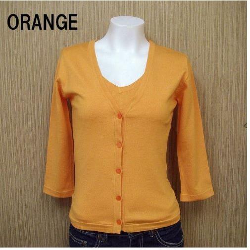 カーディガン 七分袖 インナーセット Ｖネック ニット レディース |  | 02