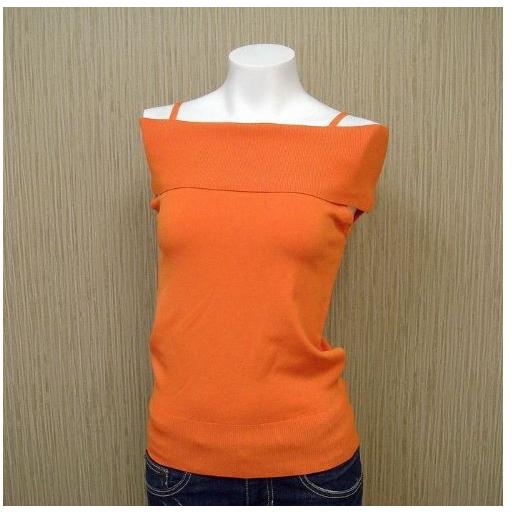 ニットソー トップス カットソー レディース オフショル ノースリーブ ストレッチ 無地 送料無料 得トクセール オープン記念 | 