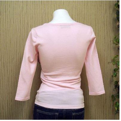 カットソー ニットソー レディース イング 重ね着風 トップス プルオーバー レイヤード風 Vネック 七分袖　INGNI オフィス 得トクセール 送料無料 オープン記念 | INGNI | 03