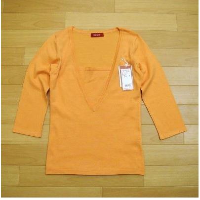 カットソー ニットソー レディース イング 重ね着風 トップス プルオーバー レイヤード風 Vネック 七分袖　INGNI オフィス 得トクセール 送料無料 オープン記念 | INGNI | 05