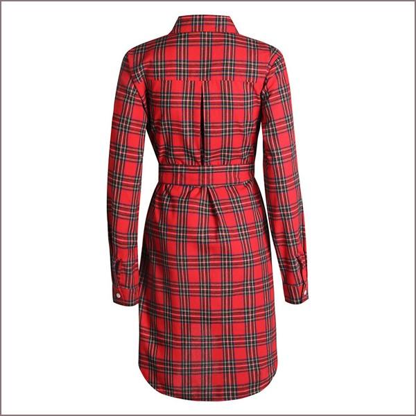 シャツ レディース チェックシャツ ロングシャツ シャツワンピ チュニック ワンピース 羽織 ロング丈 チェック柄 リボン 送料無料 得トクセール オープン記念 |  | 12