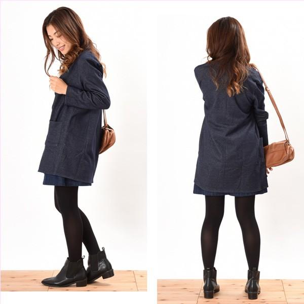 デニム コーディガン 裏シャギー あったか 羽織 レディース ジャケット |  | 03