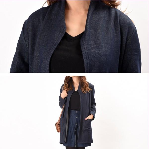 デニム コーディガン 裏シャギー あったか 羽織 レディース ジャケット |  | 05