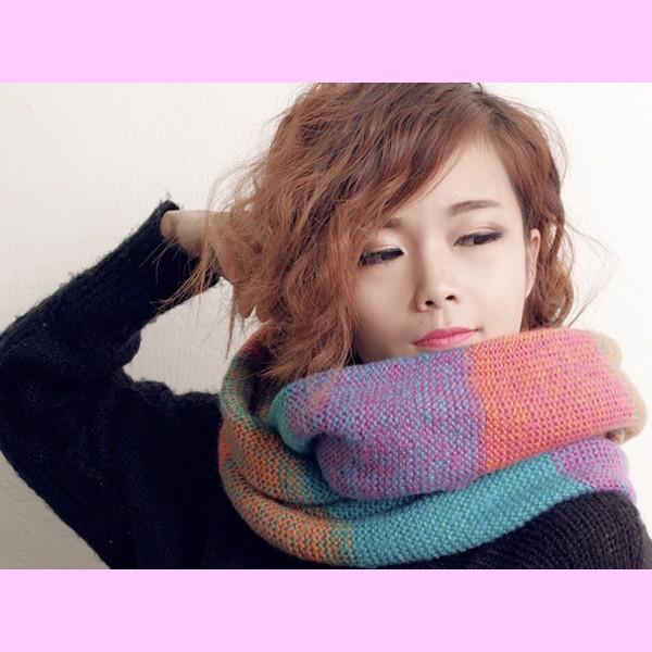 スヌード マフラー あったか ミックスカラー レディース ニット マルチカラー おしゃれ 秋 冬 防寒対策 寒さ対策 送料無料 得トクセール オープン記念 |  | 11