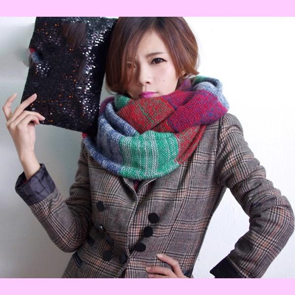スヌード マフラー あったか ミックスカラー レディース ニット マルチカラー おしゃれ 秋 冬 防寒対策 寒さ対策 送料無料 得トクセール オープン記念 |  | 13