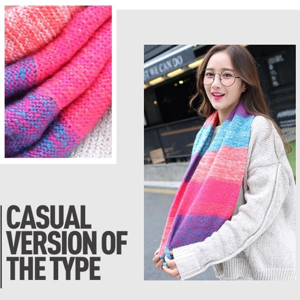 スヌード マフラー あったか ミックスカラー レディース ニット マルチカラー おしゃれ 秋 冬 防寒対策 寒さ対策 送料無料 得トクセール オープン記念 |  | 05