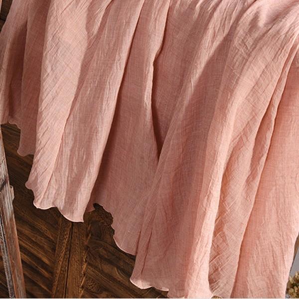 リネンロングスカート リネン風 すっきりシルエット ロングスカート マキシスカート  夏 ウエストゴム レディース リネンスカート 送料無料 オープン記念 |  | 10