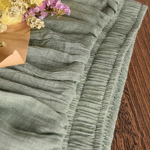 リネンロングスカート リネン風 すっきりシルエット ロングスカート マキシスカート  夏 ウエストゴム レディース リネンスカート 送料無料 オープン記念 |  | 09