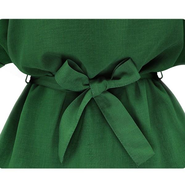 カットソー レディース トップス ウエストリボン 半袖 スタイルアップ きれいめ オフィス 送料無料 得トクセール オープン記念 |  | 07