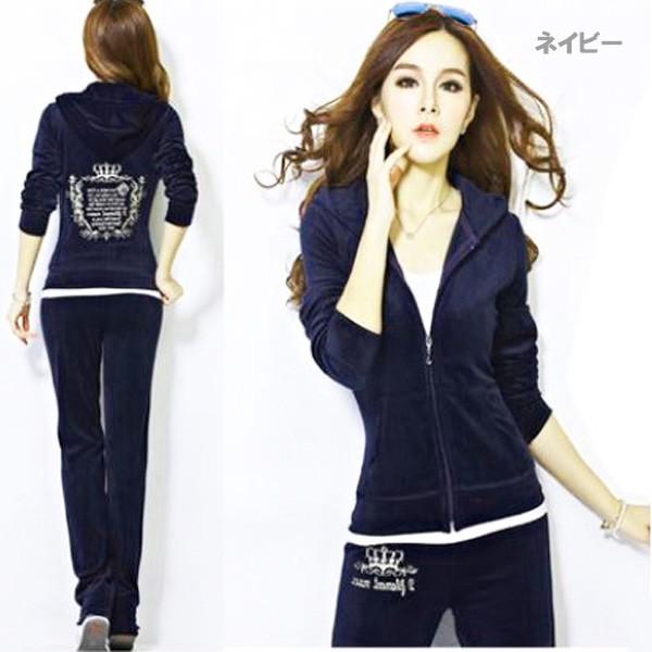 セットアップ スエット レディース ルームウエア ジョギング 刺繍 セレブ ブロガー ベロア カラバリ 部屋着 得トクセール 送料無料 オープン記念 ヨガ |  | 04