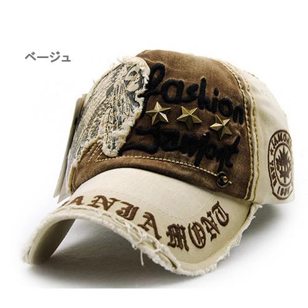 キャップ 帽子 ワッペン スタッズ 星 スター ツートーン インディアン カジュアル レディース 送料無料 得トクセール オープン記念 |  | 03