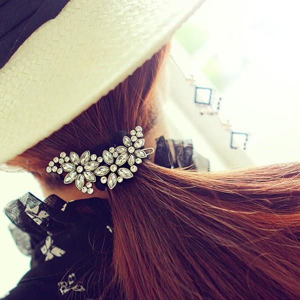 ヘアアクセサリー ヘアピン バレッタ ヘアアクセ レディース キラキラ フラワー 花 おしゃれ 浴衣 パーティー お呼ばれ ドレス 送料無料 得トクセール |  | 05