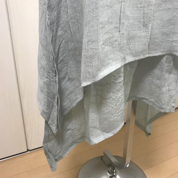 ワンピース レディース ノースリーブ グラデーション 染め 裾