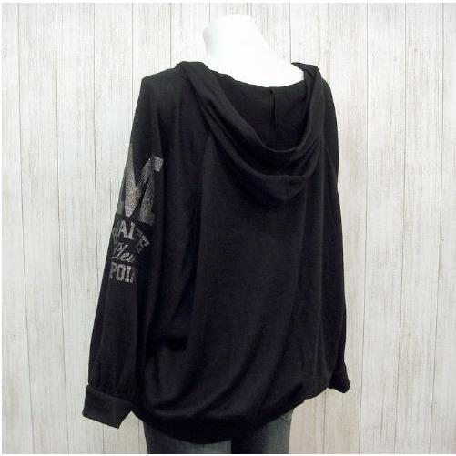 パーカー ニットソー ドルマン ラメ プリント ビッグサイズ プルオーバー レディース トップス 体型カバー ゆったり カジュアル 得トクセール オープン記念 |  | 01