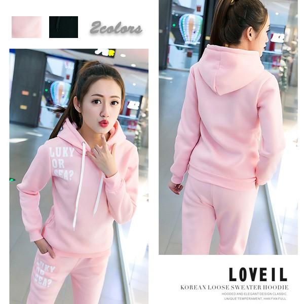 セットアップ レディース 裏起毛 あったか ストレッチ ジョギング  ロゴ 運動 ルームウエア ピンク ブラック 得トクセール 送料無料 オープン記念 | 