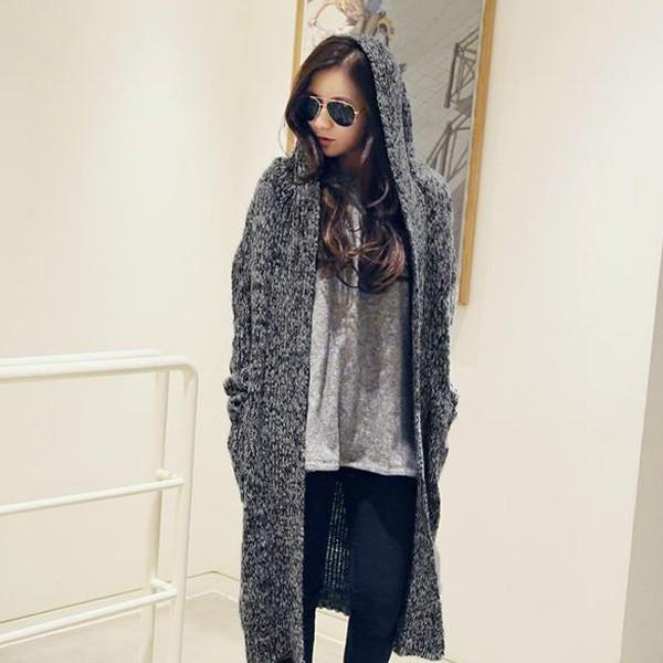 カーディガン レディース コーディガン アウター フードカーディガン ミックスニット 秋 冬 あったか かわいい 送料無料 得トクセール オープン記念 |  | 01