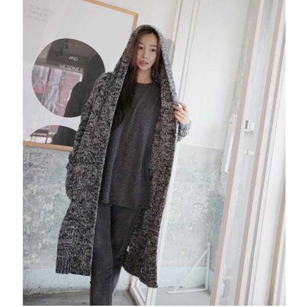 カーディガン レディース コーディガン アウター フードカーディガン ミックスニット 秋 冬 あったか かわいい 送料無料 得トクセール オープン記念 |  | 04