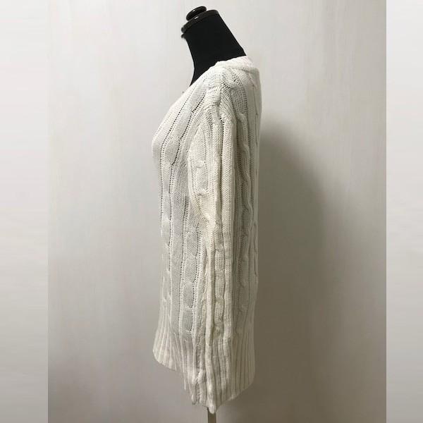 ワンピース チュニック レディース ニットワンピース ケーブル編み ミニ Vネック ニットチュニック かわいい ホワイト カーキ グレー 送料無料 得トクセール |  | 09