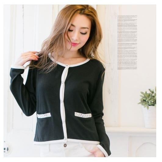 カーディガン レディース ニット パイピング ビジュー きれいめ キラキラ オフィス 入園式 入学式 卒業式 卒園式 送料無料 得トクセール オープン記念 |  | 04