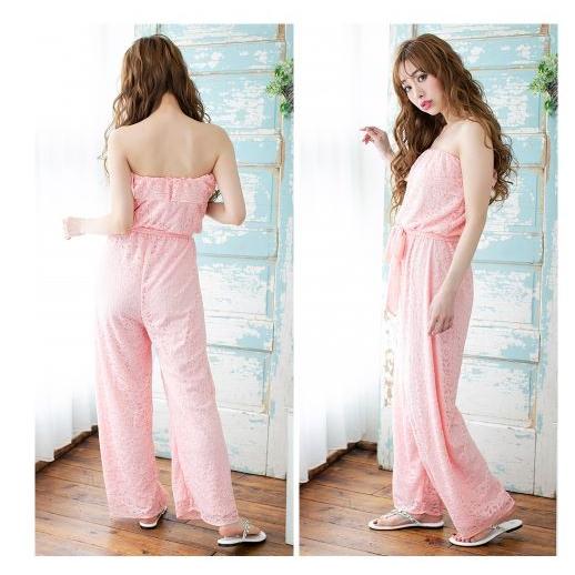 オールインワン レディース 総レース レース ロンパース ベア ワンピース ルームウエア おしゃれ 姫 セレブ 部屋着 送料無料 得トクセール　オープン記念 |  | 02