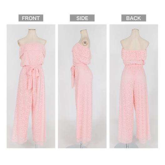 オールインワン レディース 総レース レース ロンパース ベア ワンピース ルームウエア おしゃれ 姫 セレブ 部屋着 送料無料 得トクセール　オープン記念 |  | 08