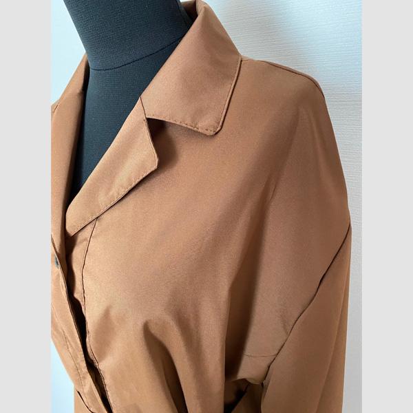 シャツワンピース ロングワンピース ロングシャツ シャツ 羽織
