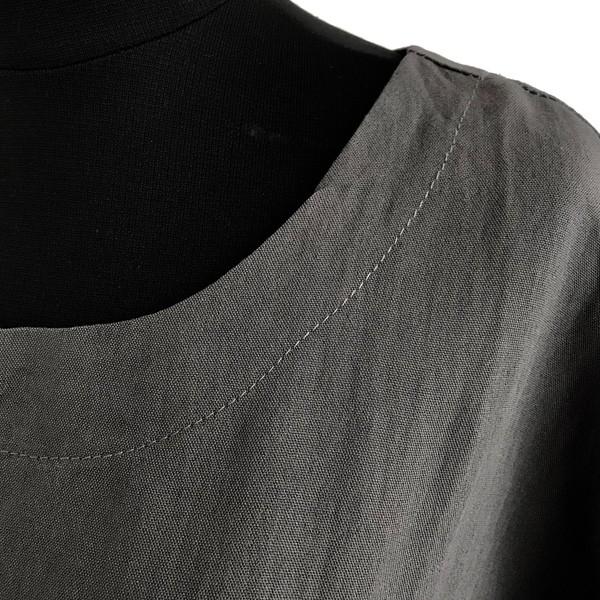 チュニック トップス レディース 体型カバー ゆったり リネン リラックス ブラック グレー グリーン 送料無料 オープン記念 得トクセール |  | 08