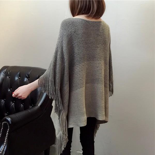 ニットポンチョ ポンチョ カーディガン グラデーション 羽織 秋 冬 ミックスニット レディース 大人かわいい 得トクセール A336 Ns Select 通販 Yahoo ショッピング