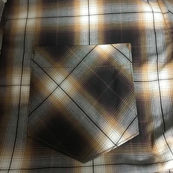 シャツ チェックシャツ レディース アースミュージック＆エコロジー ポイント消化 シャキシャキシャツ ブラウン レッド S M 得トクセール 送料無料 オープン記念 | earth music&ecology | 12