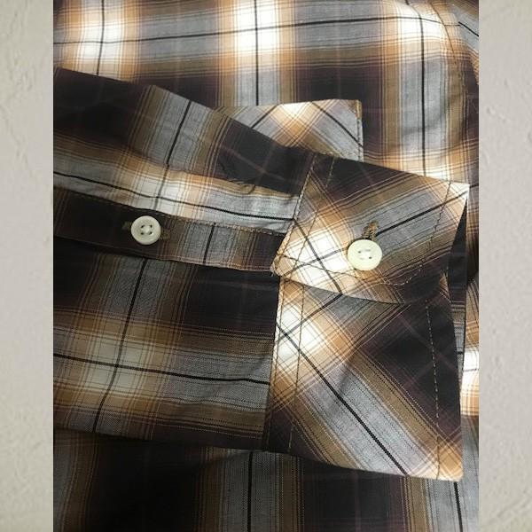 シャツ チェックシャツ レディース アースミュージック＆エコロジー ポイント消化 シャキシャキシャツ ブラウン レッド S M 得トクセール 送料無料 オープン記念 | earth music&ecology | 13