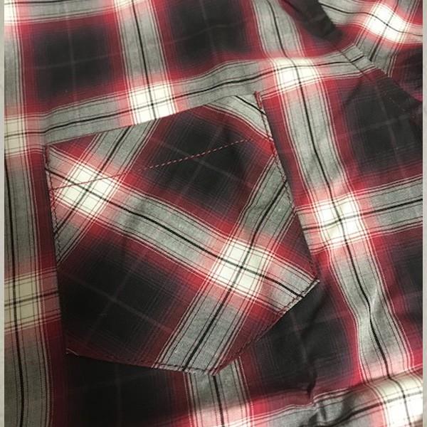 シャツ チェックシャツ レディース アースミュージック＆エコロジー ポイント消化 シャキシャキシャツ ブラウン レッド S M 得トクセール 送料無料 オープン記念 | earth music&ecology | 14