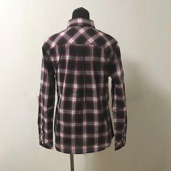 シャツ チェックシャツ レディース アースミュージック＆エコロジー ポイント消化 シャキシャキシャツ ブラウン レッド S M 得トクセール 送料無料 オープン記念 | earth music&ecology | 05