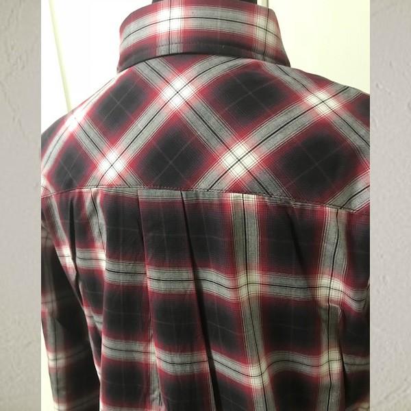 シャツ チェックシャツ レディース アースミュージック＆エコロジー ポイント消化 シャキシャキシャツ ブラウン レッド S M 得トクセール 送料無料 オープン記念 | earth music&ecology | 07