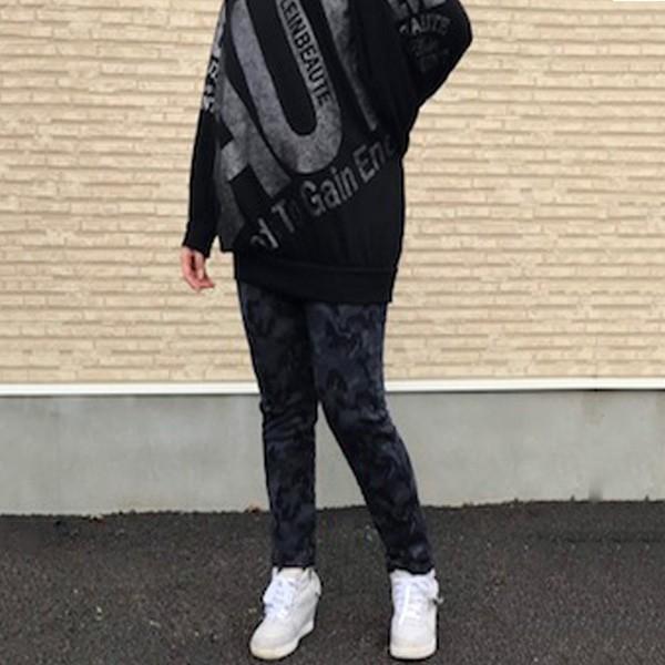 レギパン　裏シャギーパンツ レギンスパンツ パンツ あったか カモフラ 迷彩 裏起毛 防寒 ウエストゴム レディース 得トクセール 送料無料 オープン記念 |  | 01