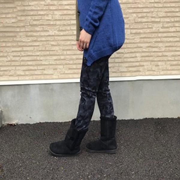 レギパン　裏シャギーパンツ レギンスパンツ パンツ あったか カモフラ 迷彩 裏起毛 防寒 ウエストゴム レディース 得トクセール 送料無料 オープン記念 |  | 02